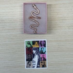 Taylor Swift Rose Gold Reputation Snake Ring -Fanmade